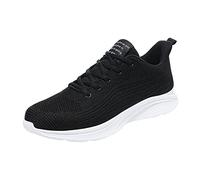 Mens Trainers Ankle Support, Trainers Men Barefoot, Breathable Mesh Sneakers Lace Up Wedge Sneakers Slip On Trainer with Slip-Resistant Soles Lightweight Walking Jogging Running Shoe Beige