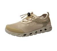 Mens Trainers Ankle Support, Trainers Men Casual Black, Outdoor Hiking Walking Breathable Mesh Sneakers Adjustable Lace Up Sneakers Slip On Sneaker with Slip-Resistant Soles Sporty Workout Shoe