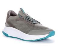 Mens Trainers BOSS Grey Casual Sneakers With Logo - TTNM Evo Slon Size 11