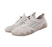 Mens Trainers Casual Comfort Sneakers for Men Women Lightweight Walking Shoes with Adjustable Laces Perfect for Daily Wear Travel Dating Outfits Khaki