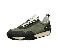 Mens Trainers Cushioned, Mens Trainers Ankle Support, Slip On Sneakers with Anti Slip Soles Lightweight Walking Shoes Athletic Running Shoe with Thick Cushion Flat Jogging Fitness Shoe Green