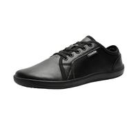 Men's Trainers for Sport Air Mesh Slip On Walking Shoe Breathable Lightweight Trainer Arch Support Road Running Athletic Gym Shoes Fitness Unisex Wide Barefoot Driving Yoga Black