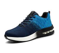 Men's Trainers for Sport Business Rib Runner Sportschuhe Breathable Lightweight Trainer Beach Shoes Barefoot Rebound Core Walking Men Running Driving Yoga Blue