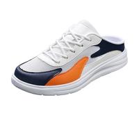 Men's Trainers for Sport Business Rib Runner Sportschuhe Jogging Walking Arch Support Road Running Athletic Trail Shoes Unisex Wide Barefoot Gym Fitness Orange