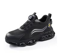 Men's Trainers for Sport Business Rib Runner Sportschuhe Trail Running Minimalist Beach Shoes Barefoot Outdoor Flat Jogging Sneakers UK Size Black