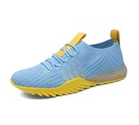 Men's Trainers for Sport Sneakers Comfortable Jogging Walking Sportschuhe Beach Shoes Barefoot Running Low Top UK Size Sky Blue