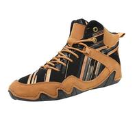 Mens Trainers High Range Basketball Shoes Non-Slip Cushioned Footbed Running Shoes Arch Support Steel Toe Cap Trainers Wide Toe Comfortable Hiking Boots Mountain Trekking Backpacking Brown
