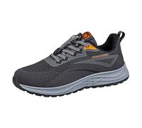 Men's Trainers, Jogging Shoes, Men's Gym Sports Shoes, Breathable Mesh, Lightweight Traditional Shoes, Fashion Outdoor Casual Shoes, Slip-On Walking Shoes, Outdoor Fitness Gym, darkgray, 11 UK