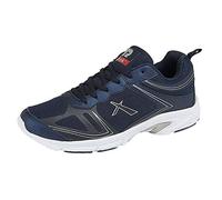 Mens Trainers Lace Up Lightweight Memory Foam Running Jogger Gym Shoes Size - Blue - UK 11