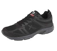 Mens Trainers Lace Up Memory Foam Lightweight Running Jogger Gym Shoes Size - Black - UK 8