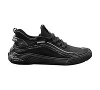 Mens Trainers Mesh Breathable Walking Shoes Soft Cushioned Footbed Slip On Trainers Non-Slip Easy Close Running Shoes Lightweight Mountain Trekking Trainer Anti-Smashing Puncture Proof Black