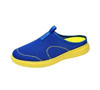 Men's Trainers, Mesh Shoes, Slippers, Open Back Slippers, Breathable Leisure Shoes, Comfortable Mesh Sandals, Simple Sliders, Lightweight Slippers, Reinspulpfer Trainers, Rubber Slippers, blue, 4 UK