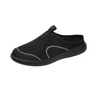 Men's Trainers, Mesh Shoes, Slippers, Open Back Slippers, Breathable Leisure Shoes, Comfortable Mesh Sandals, Simple Sliders, Lightweight Slippers, Reinspulpfer Trainers, Rubber Slippers, black, 10 UK