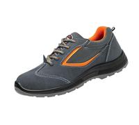 Mens Trainers Non-Slip Steel Toe Cap Trainers Mesh Lining Comfortable Walking Shoes Arch Support Cushioned Footbed Running Shoes Mountain Trekking Backpacking Hiking Boots Travelling, Camping Grey