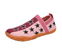 Mens Trainers Non-Slip Walking Shoes Mens Low-Top Easy Close Hiking Shoes Mesh Lining Breathable Safety Trainers Lightweight Arch Support Trainer Mountain Trekking Backpacking Pink