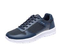 Men's Trainers, Shoes with Raising, Lightweight Sports Shoes, Invisible Height Increased Trainers, Soft Sole, Non-Slip Fabric Shoes, Low Shoes, Fitness Slip-On Shoes, blue, 7 UK