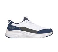 Skechers Men's Contour Foam Cozy Fit Slip-in Trainers, White Mesh/Duraleather/Navy Trim, 9 UK