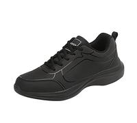 Mens Trainers Thick Soles, Trainers Mens Tennis, Slip On Sneakers With Anti Slip Soles Lace Up Wedge Sneakers Lightweight Walking Shoes With Arch Support Sporty Running Shoes Jogging Fitness Shoe