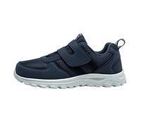 Mens Trainers Velcro Strap Walking Shoes Slip On Memory Foam Cushioned Sneakers Lightweight Comfortable Non Slip Athletic Trainers Outdoor Hiking Wide Fit Trainers for Plantar Fasciitis Dark Blue