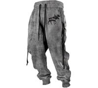 Men's Training Pants Norse Mythology Vikings Jogging Bottoms Elastic Waist Pockets Baggy Hiking Trousers