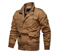 Men's Transition Jacket Lightweight Winter Military Jacket with Multi Pockets Cargo Autumn Jacket Bomber Jacket Stand-Up Collar Aviator Jacket Pilot Flight Jacket Outdoor Army Transition Jacket, O