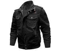 Men's Transition Jacket Lightweight Winter Military Jacket with Multi Pockets Cargo Autumn Jacket Bomber Jacket Stand-Up Collar Aviator Jacket Pilot Flight Jacket Outdoor Army Transition Jacket, P