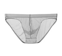 Mens Transparent Briefs,Sheer Briefs For Men Lightweight Form-Fitting Loose Fit Underpants With Stretchy Waistband Breathable Smooth Fabric Underwear Comfortable Low Rise Shorts For Bedroom