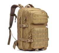 Mens Travel Bag 45L Tactical Backpacks Molle Assault Pack 3 Day Bug Out Bag Hiking Treeking Rucksack Fitness Camping, Daily Work(Yellow)