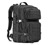 Mens Travel Bag 45L Tactical Backpacks Molle Assault Pack 3 Day Bug Out Bag Hiking Treeking Rucksack Fitness Camping, Daily Work(Black)