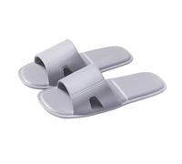 Men's Travel Convenient Folding Slippers Non Thin Bottom Sandals Slippers Four Indoor Home and Family Couple Sandals Boot Slippers for Men Size 14 (Grey, S)