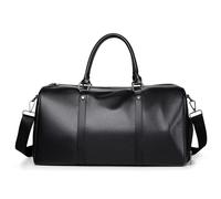 Mens Travel Duffles Business Men's Travel Bag Wet and Dry Gym Bag Weekender Overnight(Noir)