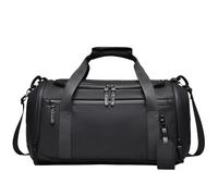 Mens Travel Duffles Compartment Handbag Travelling Luggage Bag Weekender Overnight(Noir)