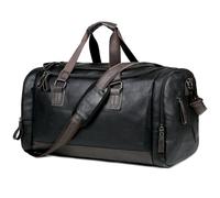 Mens Travel Duffles Leather Travel Bag Men's Business Trip Luggage Bag Travel Bag Weekender Overnight