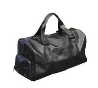Mens Travel Duffles Men's Business Travel Luggage Leather Sports Gym Bag Weekender Overnight