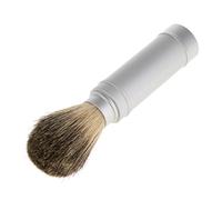 Men's Travel Shaving Brush with Aluminum Handle Tube Folding Wet