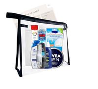 Mens Travel Toiletries Set, Travel Essential Toiletries | Mini Toiletries for Hospital, Over Night Stay - Airport Security Approved Liquids in Travel Wash Bag