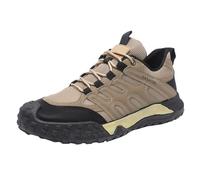 Men's Trekking Hiking Shoes Waterproof Non Slip Walking Trainers Outdoor Trainers Safety Work Trainer Lightweight Breathable Camping Climbing Shoes Steel Toe Cap Sneakers Arch Support Sneakers Khaki