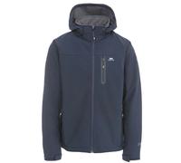 Trespass Men's Accelerator II Waterproof Softshell Jacket with Removable Hood, Navy, Large