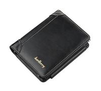 Men's Trifold Wallets - Money Clip Wallet with Multiple Card Slots, Business Wallet with Zip and Multiple Card Slots for Gift Cards, Social Security Cards, V, black, see description, See description