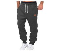 Mens Trousers Casual Cotton Stretchy Loose Fit Trouser Elastic Waist Outdoor Pants Athletic Classic Jog Sports Joggers
