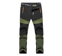 Men's Trousers Outdoor Lightweight Hiking Walking Trousers Jogger Fishing Quick Dry Stretch Casual Travel Pants with Zip Pockets Elastic Sides Heavy Gauge Elasticated Pants
