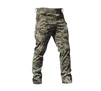 Mens Trousers UK Clearance, Men's Tactical Combat Military Trousers, Outdoor Work Cargo Casual Pants Workwear Trousers with Multi-Pocket Gifts for Dad,Leopard Print,L,U72A