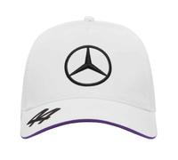 Men's Trucker Cap White Lewis Hamilton Mercedes Team 2024 Casual Sport Hat - OS