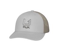 Mens Trucker Hat, Anti-Glare Snapback Fishing Hat for Men, Filled Barb U - Harbor Mist, One size