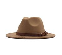 Mens Trucker Hat Floppy Classic Belt Buckle Womens Wool Hat Fedora Panama Wide Hat Caps Strap Back Hat for Men
