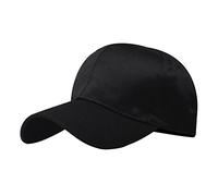Mens Trucker Hats Summer Satin Solid Caps Hat Visors (Black, One Size)