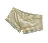 Men's Trunks for premium Microfibre Underwear with Optional Fly Seamless Construction for Daily Wear L-4XL(Nude XXXL)