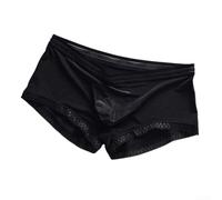 Men's Trunks for premium Microfibre Underwear with Optional Fly Seamless Construction for Daily Wear L-4XL(Black XXXL)