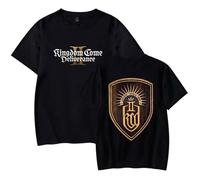 Men's Tshirt Kingdom Come Deliverance II Cosplay Game Merch T-Shirt Men/Women Fashion Cotton Short Sleeve Unisex Clothes Funny Tops Oversized Tees Summer-Black||XL 码