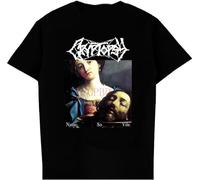 Men's Tshirt Short Sleeve Shirt Cryptopsy Rock Tee Women Hiphop Shirts T-Shirt Black L